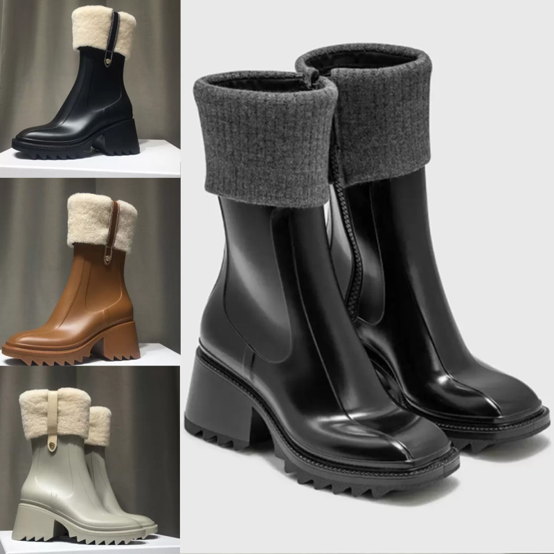 2023 Women Betty Boots PVC Rubber Beeled Platform Shoe Knee-high tall Rain Boot Waterproof Welly Shoes Outdoor Rain shoe High heels NO237, Color 9
2023 Women Betty Boots PVC Rubber Beeled Platform Shoe Knee-high tall Rain Boot Waterproof Welly Shoes Outdoor Rain shoe High heels NO237, Color 9