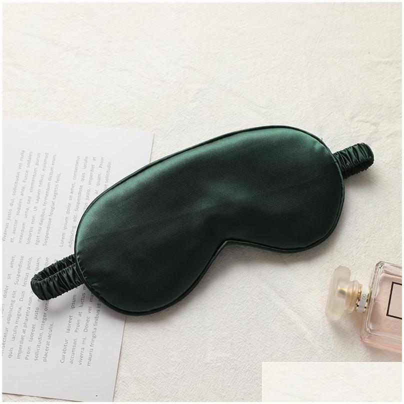 Sleep Masks Silk Rest Shading Eye Mask Padded Shade Er Eyetravel Relax Aid Blindfolds Eyemask Drop Delivery Health Beauty Vision Care Dhyag