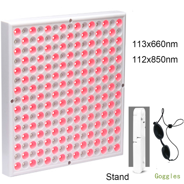 Grow Light Anti Aging 660nm Red Light Therapy LED 850nm Infrared Therapy Light for Skin Pain Relief Switch on/off Red
