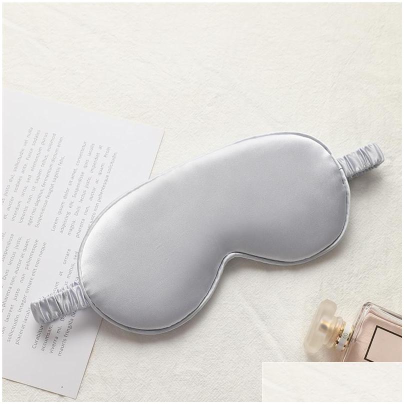 Sleep Masks Silk Rest Shading Eye Mask Padded Shade Er Eyetravel Relax Aid Blindfolds Eyemask Drop Delivery Health Beauty Vision Care Dhyag