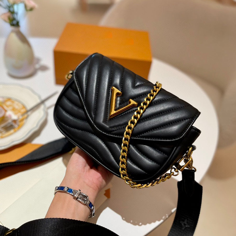 Designers Cosmetic Bag Handbag Luxurys Two Pieces Messenger Bags Leather Shoulder Bags CrossBody Handbags Purses with Box