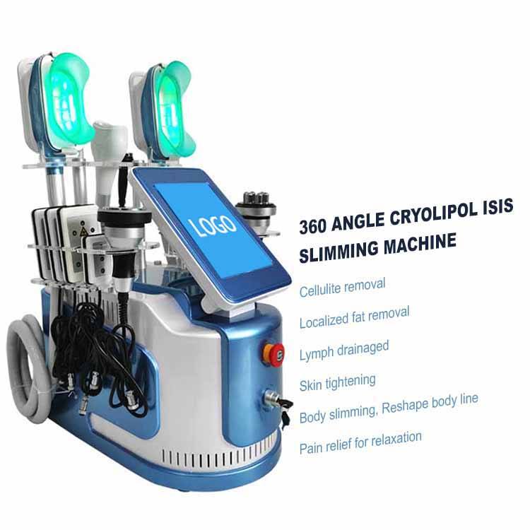 2025 Professional 360 Cryo Cryolipolysis Machine 40K Cavitation Fat Freezing RF Body Slimming Machine For Double Chin