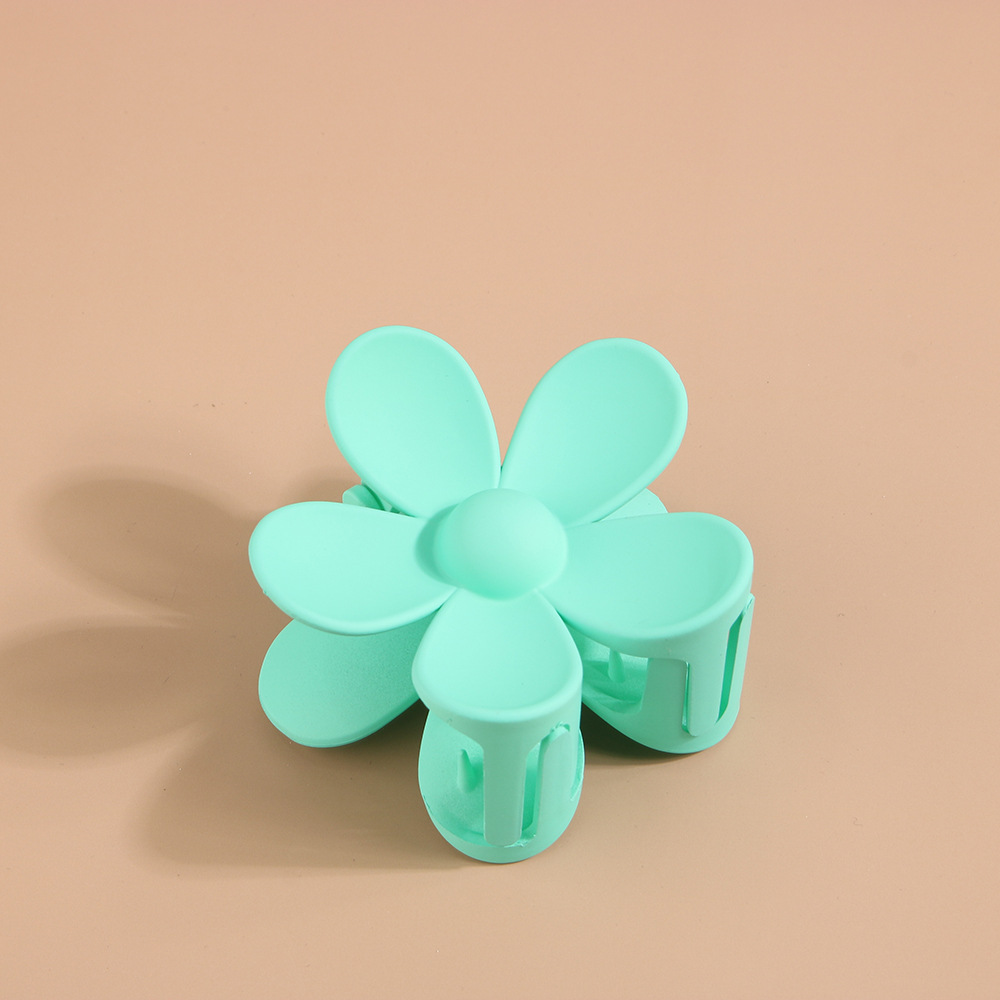 Fashion Women Girl Plastic Hair Claws Ribbon Crab Clamps Charm Solid Color Flower Shape Lady Small Hairs Clips Headdress Hair Accessories 1322