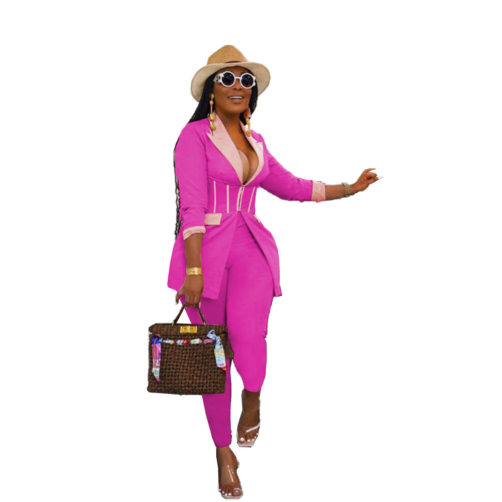 Fall Winter Clothes Women Business Tracksuits Long Sleeve Office Lady Blazer Top and Pants Two Piece Sets Casual Female Sports suits Fashion Streetwea