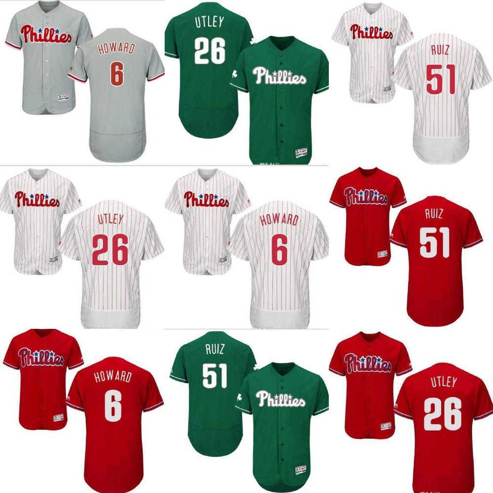 Men women youth Phillies Jersey #6 Ryan Howard 26 Chase Utley 51 Carlos Ruiz Home Red Black Grey White Kids Girls Baseball Jerseys, Color 6
Men women youth Phillies Jersey #6 Ryan Howard 26 Chase Utley 51 Carlos Ruiz Home Red Black Grey White Kids Girls Baseball Jerseys, Color 6