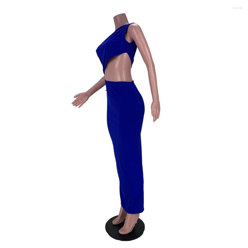 Women's Two Piece Pants 2023 Casual Women Set Tracksuit One Shoulder Solid Color Crop Top And Long Sportsuit Matching Suit Drop