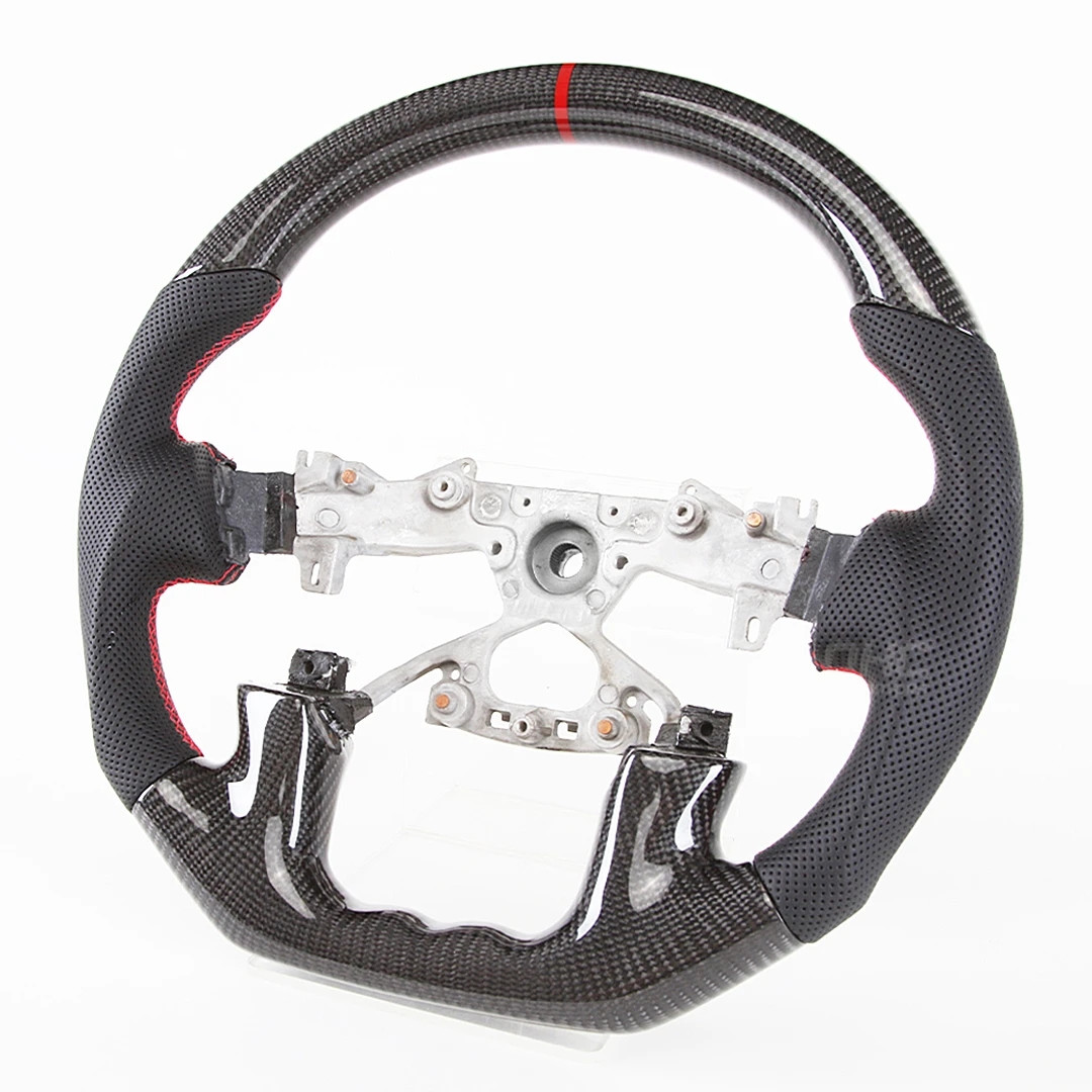 Auto Parts Driving Wheel For Nissan Y62 Petrol Steering Wheel Real Carbon Fiber