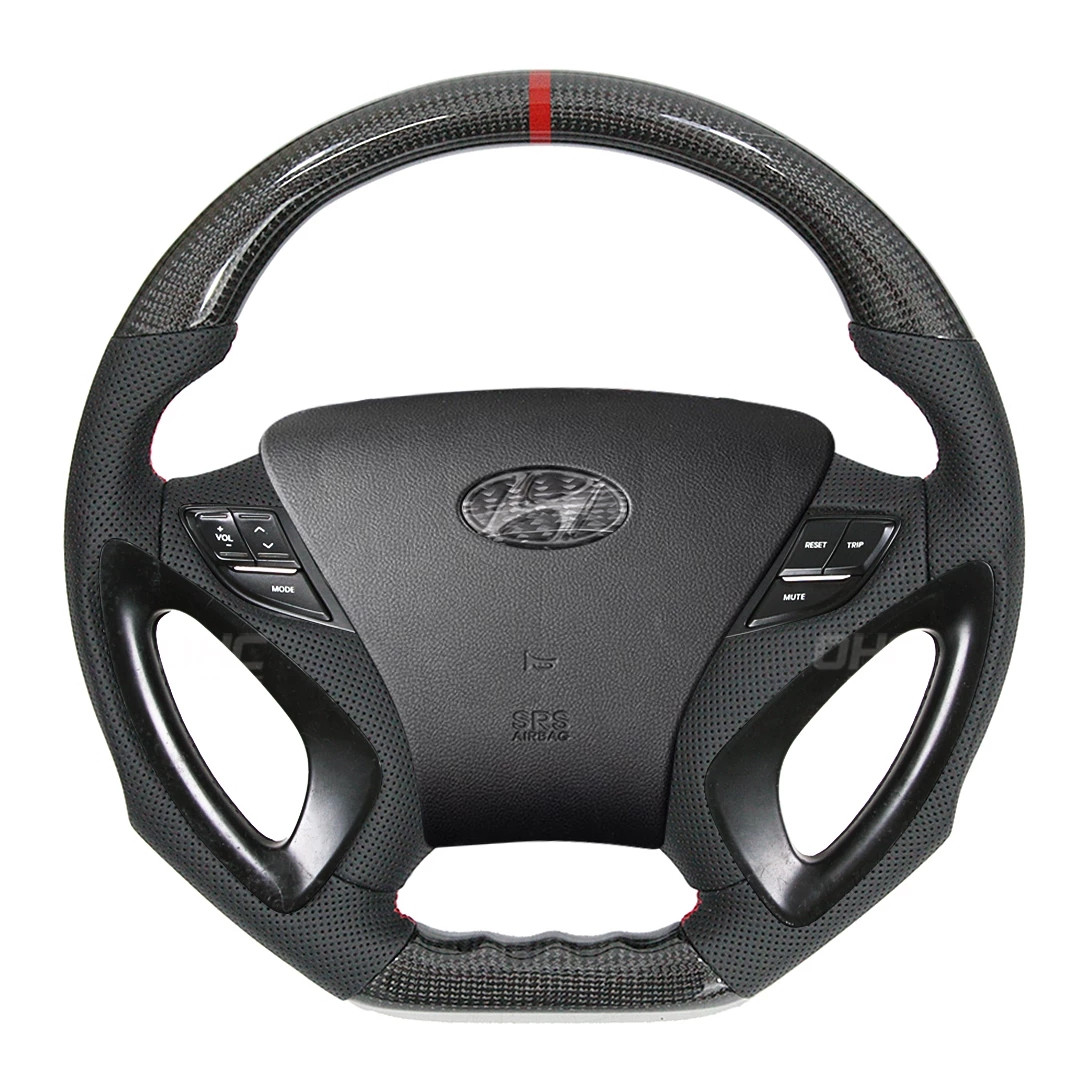 Custom Steering Wheels for Hyundai Sonata LED Racing Wheel Carbon Fiber