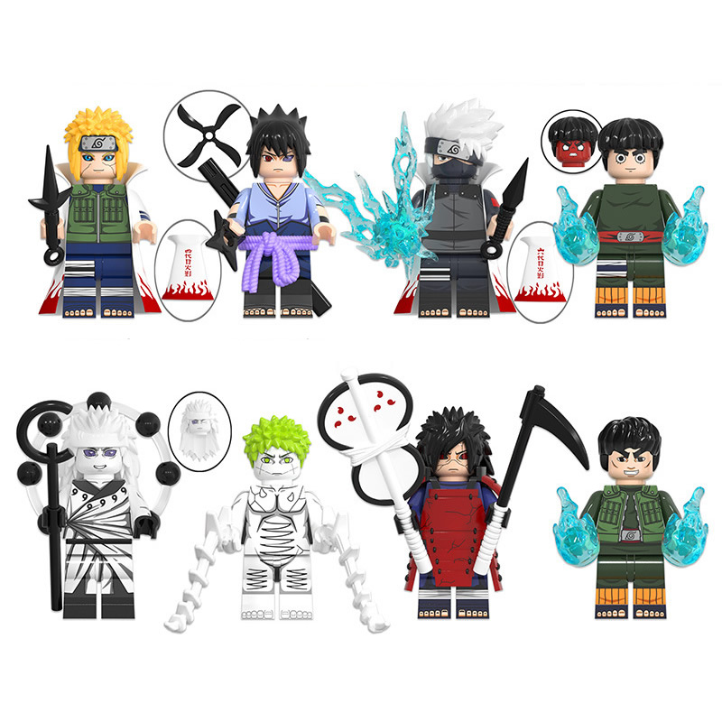 8Pcs Set Naruto Plastic Building Blocks Minifigs Cartoon Anime Characters Hatake Kakashi Mini Figures Kids Blocks Toys WM6109
8Pcs Set Naruto Plastic Building Blocks Minifigs Cartoon Anime Characters Hatake Kakashi Mini Figures Kids Blocks Toys WM6109
