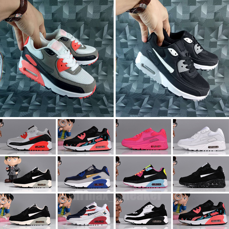 Kids Designer Brand Kids Shoes 90 Baby Toddler Classic Children Boy and Gril Fashion Running Sneakers Outdoor Sports Trainers 26-35