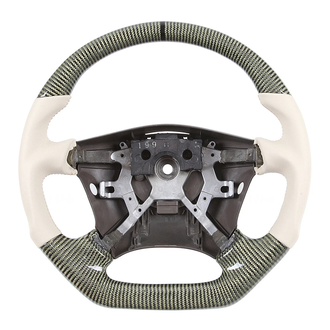 Auto Parts Wheel Works For Nissan Y61 Safari Steering Wheel Carbon Fiber Accessories