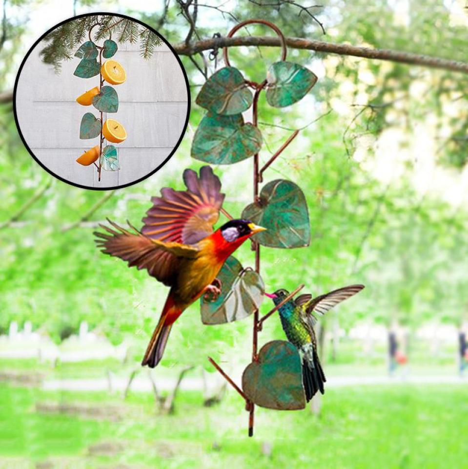 Other Bird Supplies Metal Birds Feeder Creative Green Leaves Hanging For Outdoor Garden Courtyard Decoration GRSA889
Other Bird Supplies Metal Birds Feeder Creative Green Leaves Hanging For Outdoor Garden Courtyard Decoration GRSA889