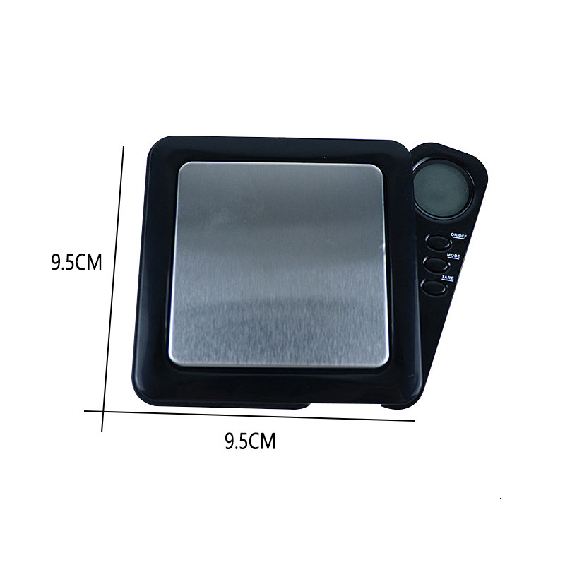 Scales Side Flip Display Square Palm Portable Jewelry Gold Retractable Screen Mini Pocket 230112