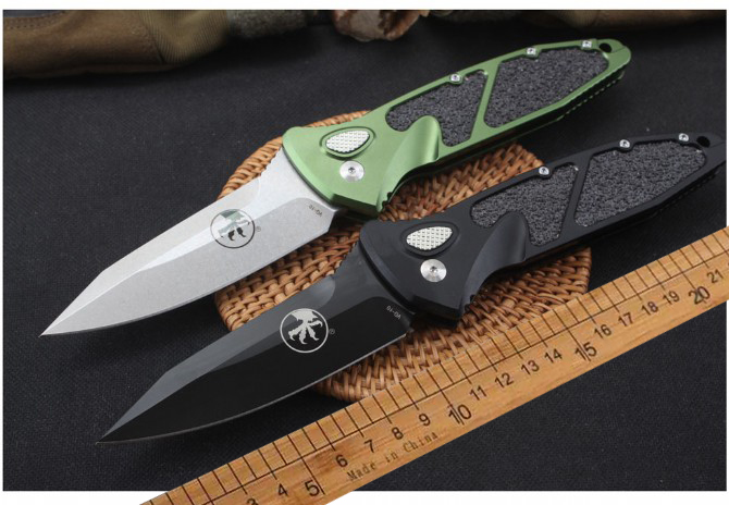 Mirco-Tech AUTO Folding Knife 3.858" VG10 Blade Aviation aluminum alloy 6061 Handles Camping Outdoor Tactical Pocket EDC Automatic Knives
Mirco-Tech AUTO Folding Knife 3.858" VG10 Blade Aviation aluminum alloy 6061 Handles Camping Outdoor Tactical Pocket EDC Automatic Knives