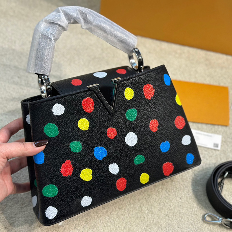 Designer Handbag Women Handbags Capucine Yayoi Dots YK Shoulder Bags Luxurys Shopping Handbag Womens Crossbody Purses Clutch Tote Purse, L1
Designer Handbag Women Handbags Capucine Yayoi Dots YK Shoulder Bags Luxurys Shopping Handbag Womens Crossbody Purses Clutch Tote Purse, L1