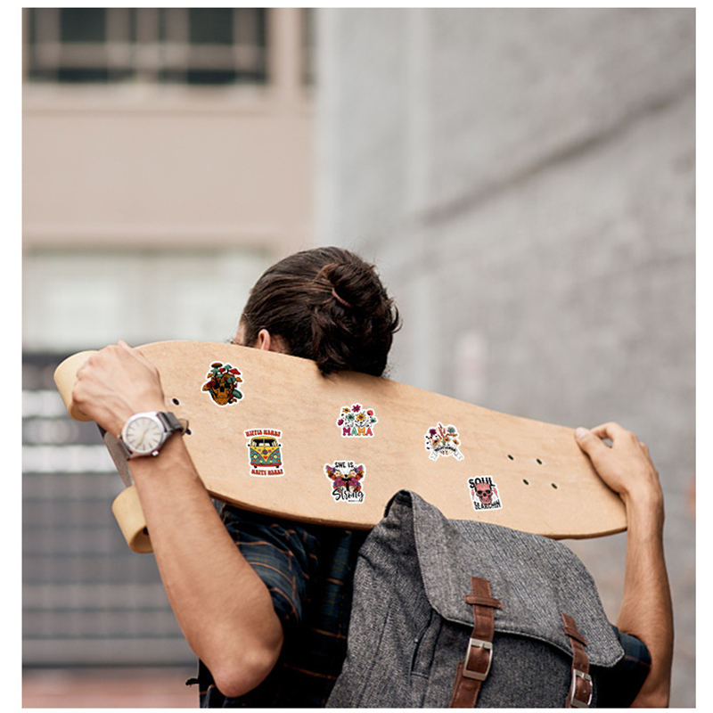 50Pcs Vintage Hippies Stickers Peace Love Graffiti Kids Toy Skateboard car Motorcycle Bicycle Sticker Decals Wholesale