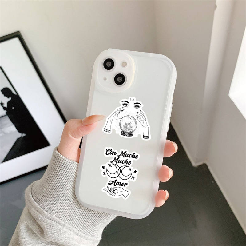 52pcs New Astrology Stickers Vintage Aesthetic Magic Stickers Zodiac Celestial Witchcraft Stickers Graffiti Stickers for DIY Luggage Laptop Sticker