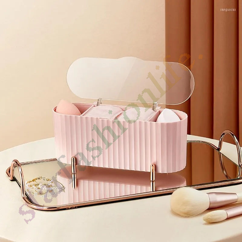 Storage Boxes Desktop Dustproof Makeup Powder Puff Lipstick Organizer Cosmetic Cotton Swab Box With Transparent Lid, White
Storage Boxes Desktop Dustproof Makeup Powder Puff Lipstick Organizer Cosmetic Cotton Swab Box With Transparent Lid, White
