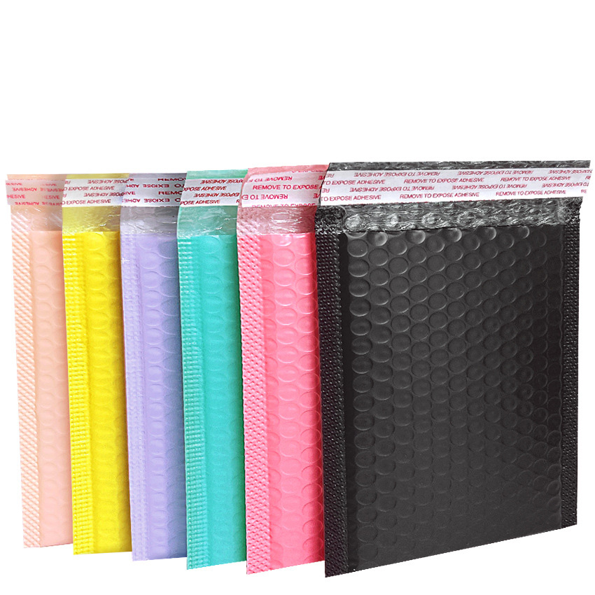 Storage Bags Bubble Mailers Pink Poly Mailer Self Seal Padded Envelopes Gift Black blue pink green Packaging Envelope For Book
Storage Bags Bubble Mailers Pink Poly Mailer Self Seal Padded Envelopes Gift Black blue pink green Packaging Envelope For Book