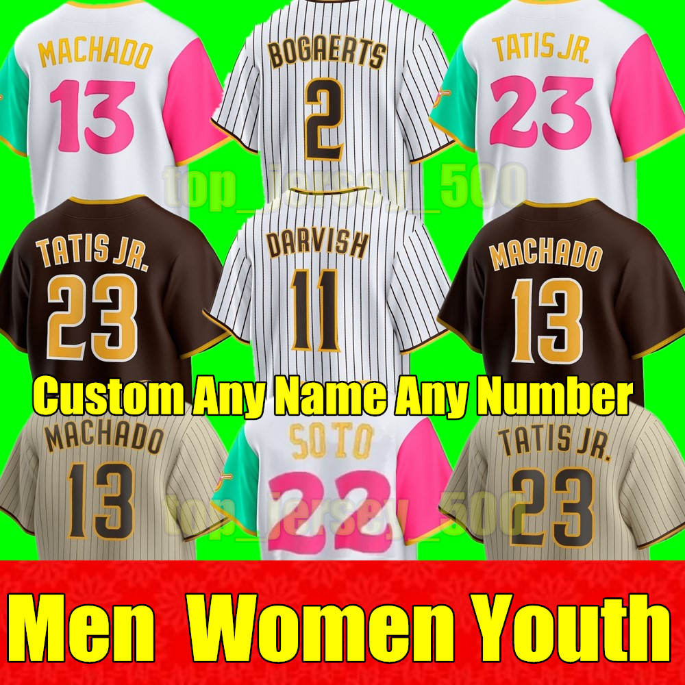 2023 S- Fernando Tatis Jr Jersey Baseball XANDER BOGAERTS SAN DIEGO JUAN SOTO MANNY MACHADO KIM CRONENWORTH JURICKSON PROFAR PADRES YU DARVISH JOSH HADER Jerseys, As shown in illustration
2023 S- Fernando Tatis Jr Jersey Baseball XANDER BOGAERTS SAN DIEGO JUAN SOTO MANNY MACHADO KIM CRONENWORTH JURICKSON PROFAR PADRES YU DARVISH JOSH HADER Jerseys, As shown in illustration
