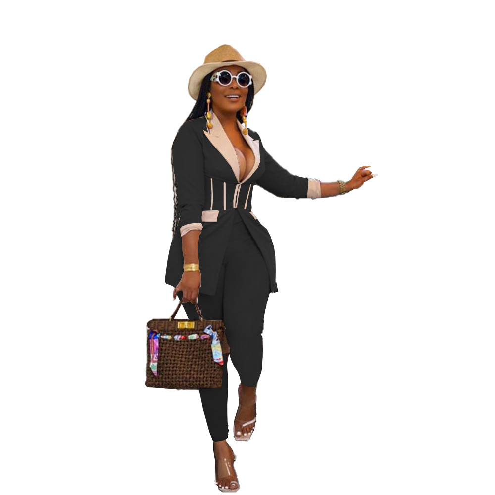 Fall Winter Clothes Women Business Tracksuits Long Sleeve Office Lady Blazer Top and Pants Two Piece Sets Casual Female Sports suits Fashion Streetwea