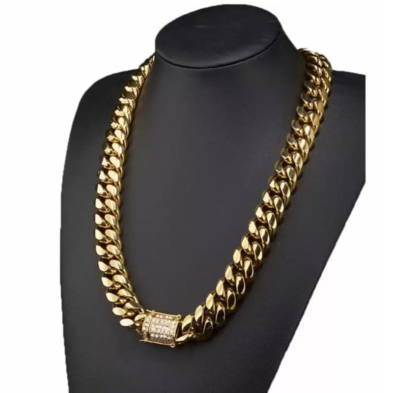 2023 Chains 8/10/12/14/16/18mm Trendy Jewelry 316L Stainless Steel Gold Tone Miami Cuban Curb Link Chain Men Women Necklace 7-40"Chains
2023 Chains 8/10/12/14/16/18mm Trendy Jewelry 316L Stainless Steel Gold Tone Miami Cuban Curb Link Chain Men Women Necklace 7-40"Chains
