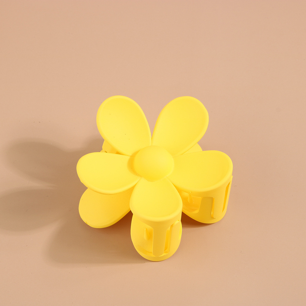 Fashion Women Girl Plastic Hair Claws Ribbon Crab Clamps Charm Solid Color Flower Shape Lady Small Hairs Clips Headdress Hair Accessories 1322