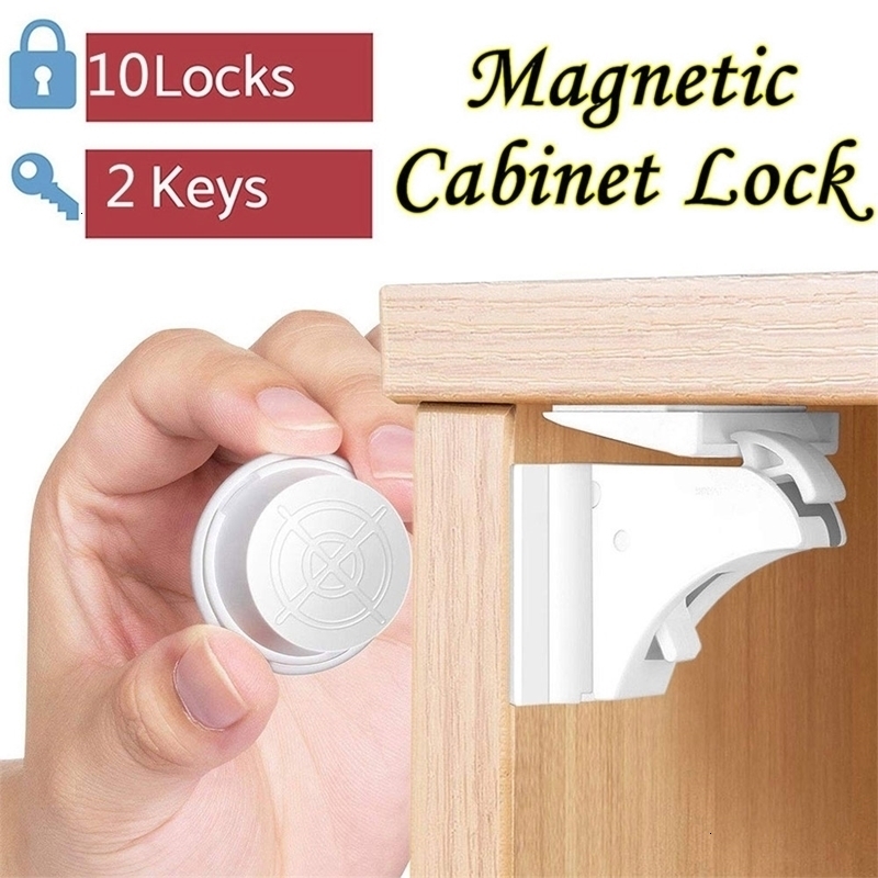 Baby Locks Magnetic Child Children Protection Safety Drawer Cabinet Door Limiter Security 230111