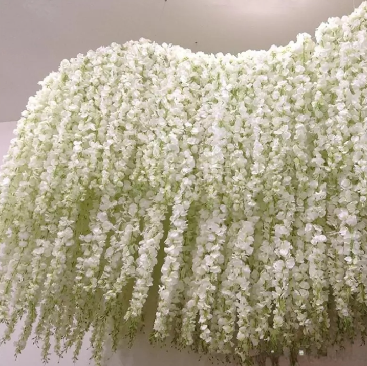 34CM 24 Colors Artificial Silk Flower Wisteria Orchid String Rattan Home Garden Wall Hanging Flowers Vine Centerpiece Xmas Party Wedding Decoration Background, As picture shown
34CM 24 Colors Artificial Silk Flower Wisteria Orchid String Rattan Home Garden Wall Hanging Flowers Vine Centerpiece Xmas Party Wedding Decoration Background, As picture shown