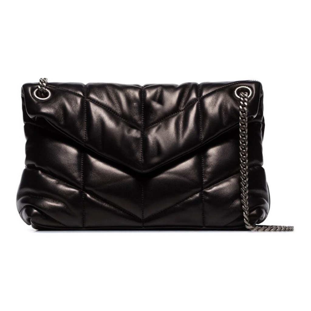 Puffer Crossbody Bag Shoulder Bags In Quilted 100% Lambskin Lady Chain Handbag Woman Designer Female Flap Clutch Shoulder, Black with black hardware
Puffer Crossbody Bag Shoulder Bags In Quilted 100% Lambskin Lady Chain Handbag Woman Designer Female Flap Clutch Shoulder, Black with black hardware