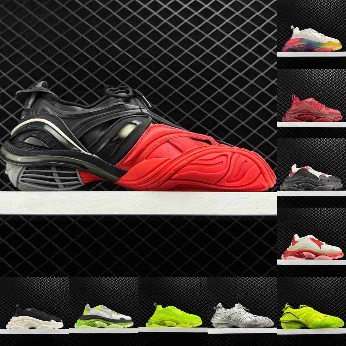 Classic Triple S 5.0 5 Tyrex Sneakers Clear Sole Designer Casual Shoes Grey White Black Red Pink Retro Orange Mens Womens Luxury Paris 17FW, Fill postage
Classic Triple S 5.0 5 Tyrex Sneakers Clear Sole Designer Casual Shoes Grey White Black Red Pink Retro Orange Mens Womens Luxury Paris 17FW, Fill postage