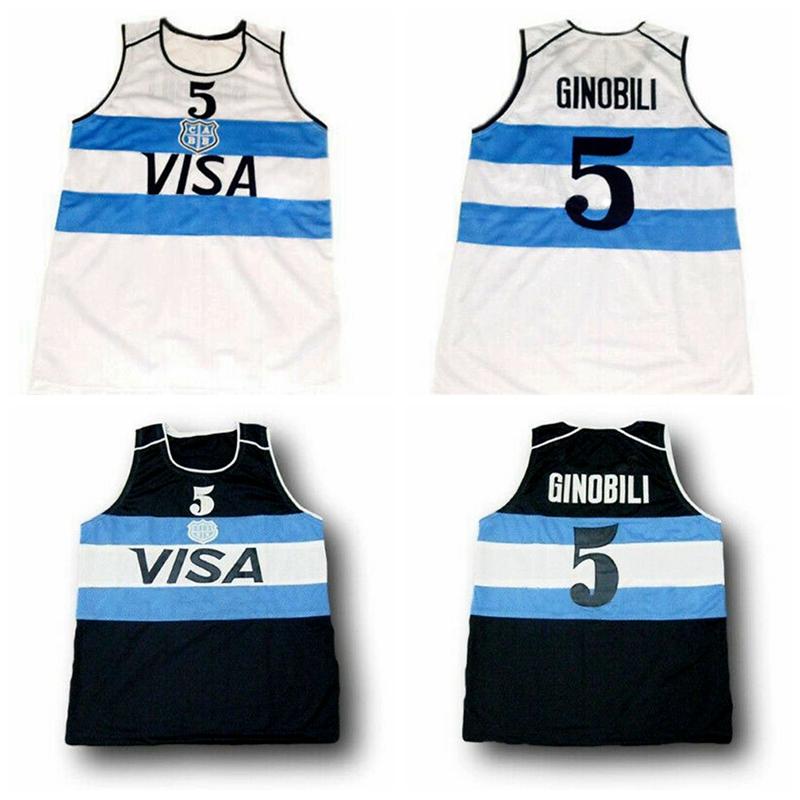 Manu Ginobili #5 Team Argentina Basketball Jersey Mens Stitched White Navy Jerseys Custom Made Any Name Number Size 2XS-6XL
Manu Ginobili #5 Team Argentina Basketball Jersey Mens Stitched White Navy Jerseys Custom Made Any Name Number Size 2XS-6XL