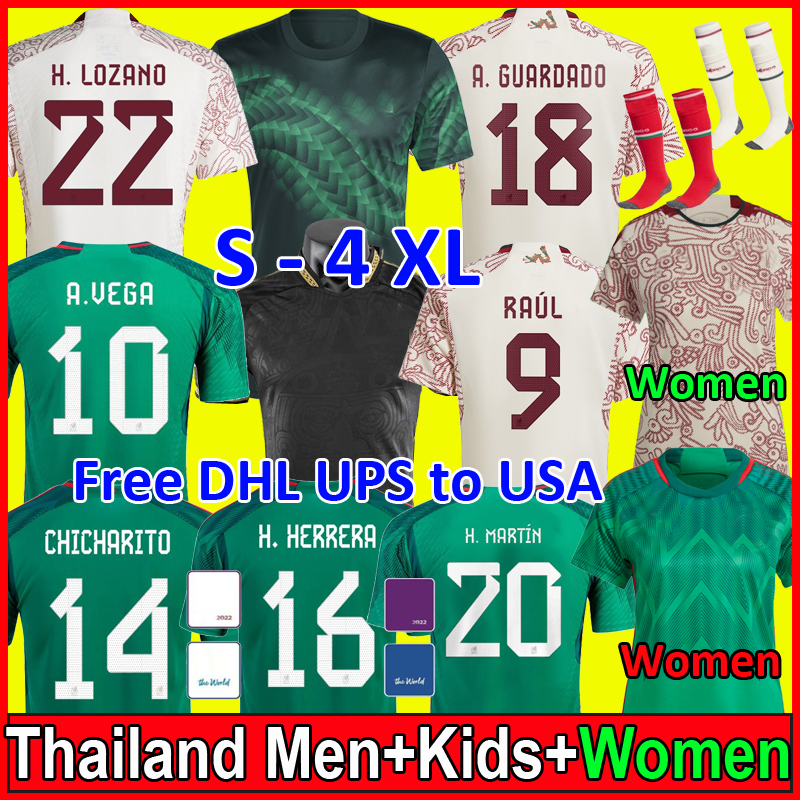 3XL 4XL Mexico soccer jersey 2022 Fans Player RAUL H.LOSANO GUARDADO CHICHARITO G DOS SANTOS 22 23 football shirt mexican jersey men kids sets uniform camiseta futbol, Women away
3XL 4XL Mexico soccer jersey 2022 Fans Player RAUL H.LOSANO GUARDADO CHICHARITO G DOS SANTOS 22 23 football shirt mexican jersey men kids sets uniform camiseta futbol, Women away