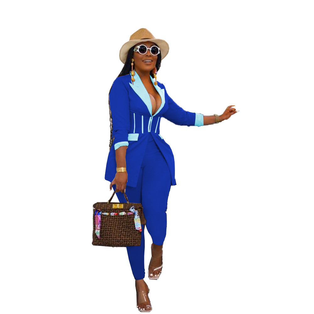 Fall Winter Clothes Women Business Tracksuits Long Sleeve Office Lady Blazer Top and Pants Two Piece Sets Casual Female Sports suits Fashion Streetwea