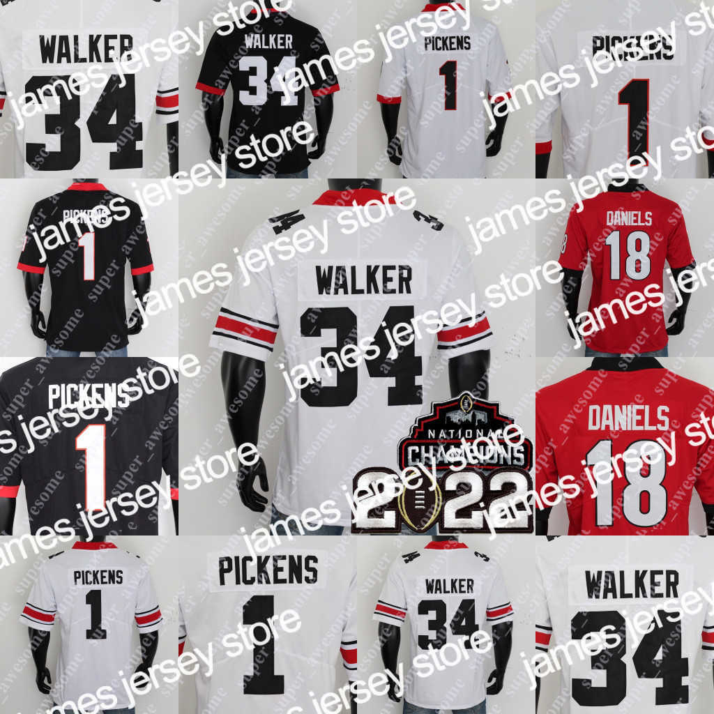 Football Jerseys 34 Herschel Walker Football Jersey Todd Gurley II Nick Chubb Jake Fromm D'Andre Swift Hines Ward David Pollack Roquan Smith Champ Bailey