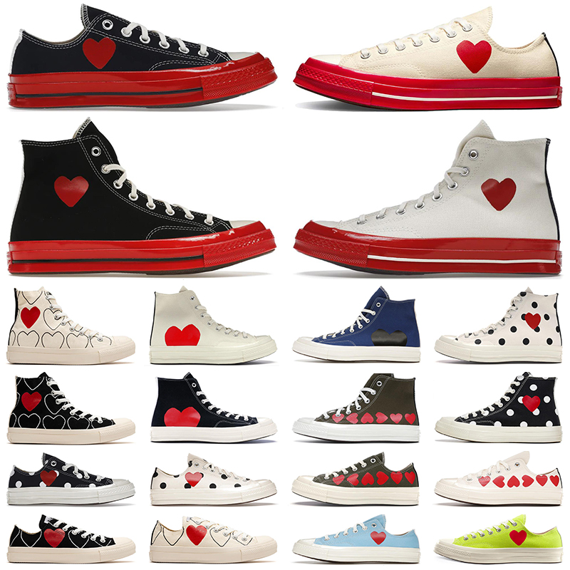 

classic casual men womens 1970 canvas shoes star Sneaker chuck 70 chucks 1970s Big eyes red heart shape platform Jointly Name sneakers, Colour# 1