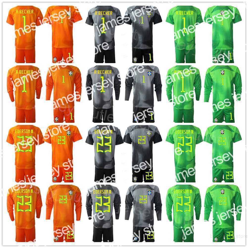 Soccer Sets/Tracksuits National Team Soccer Brazils Long Sleeve GK 23 Ederson Moraes Jerseys Set 2022 World Cup Goalkeeper 12 Weverton Taffarel Alisson Becker, Kids
Soccer Sets/Tracksuits National Team Soccer Brazils Long Sleeve GK 23 Ederson Moraes Jerseys Set 2022 World Cup Goalkeeper 12 Weverton Taffarel Alisson Becker, Kids