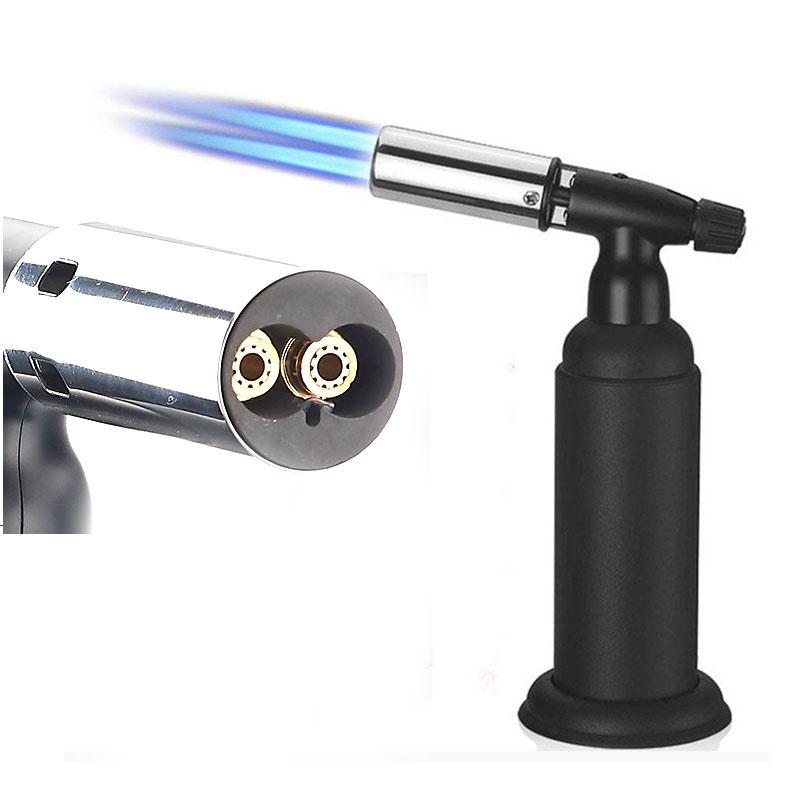 1300'C/2500'F Jet Flame Butane Gas Lighter Torch Fuel Welding Soldering Ever Chef Creme Brulee Kitchen Cooking Double Jet Torch Lighter
1300'C/2500'F Jet Flame Butane Gas Lighter Torch Fuel Welding Soldering Ever Chef Creme Brulee Kitchen Cooking Double Jet Torch Lighter