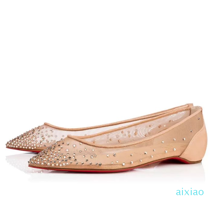 Fashion Brands Sandals Women Follies Strass Flat Ballerinas Sexy Lady Nude Grid White Closed Pointed Toe Rhinestone Famous Comfort Ballet Sandal, #1
Fashion Brands Sandals Women Follies Strass Flat Ballerinas Sexy Lady Nude Grid White Closed Pointed Toe Rhinestone Famous Comfort Ballet Sandal, #1