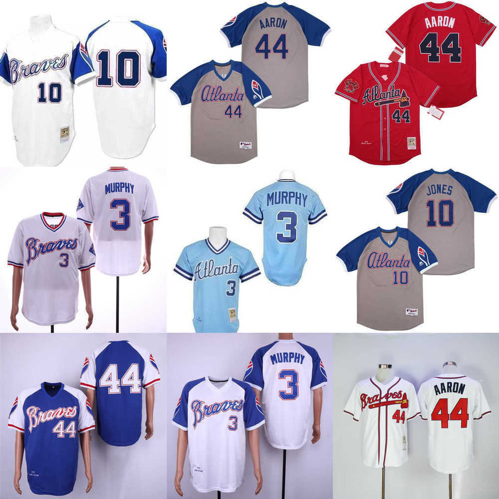 Vintage 44 Hank Aaron H.Aaron 3 Dale Murphy Jersey 10 Chipper Jones 1957 1963 1973 1974 1982 Retro Baseball Jerseys, Colour 5
Vintage 44 Hank Aaron H.Aaron 3 Dale Murphy Jersey 10 Chipper Jones 1957 1963 1973 1974 1982 Retro Baseball Jerseys, Colour 5