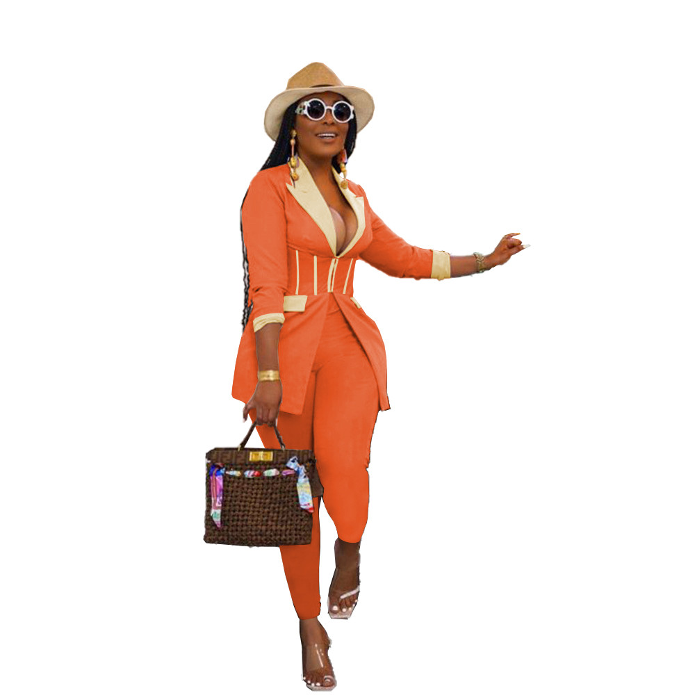 Fall Winter Clothes Women Business Tracksuits Long Sleeve Office Lady Blazer Top and Pants Two Piece Sets Casual Female Sports suits Fashion Streetwea
