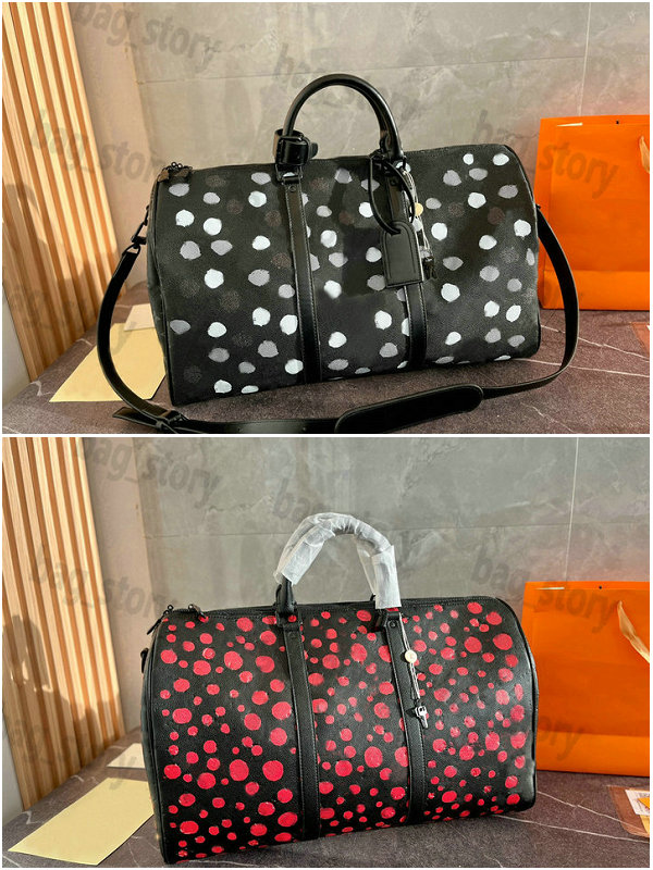 Cruise 2023 Designer Airport Bag Keepall 45cm Travel Luggage Embossed Monograms Yayoi Kusama Collection Large Capacity Package Fitness Shoulderbag Cross Body, 12
Cruise 2023 Designer Airport Bag Keepall 45cm Travel Luggage Embossed Monograms Yayoi Kusama Collection Large Capacity Package Fitness Shoulderbag Cross Body, 12