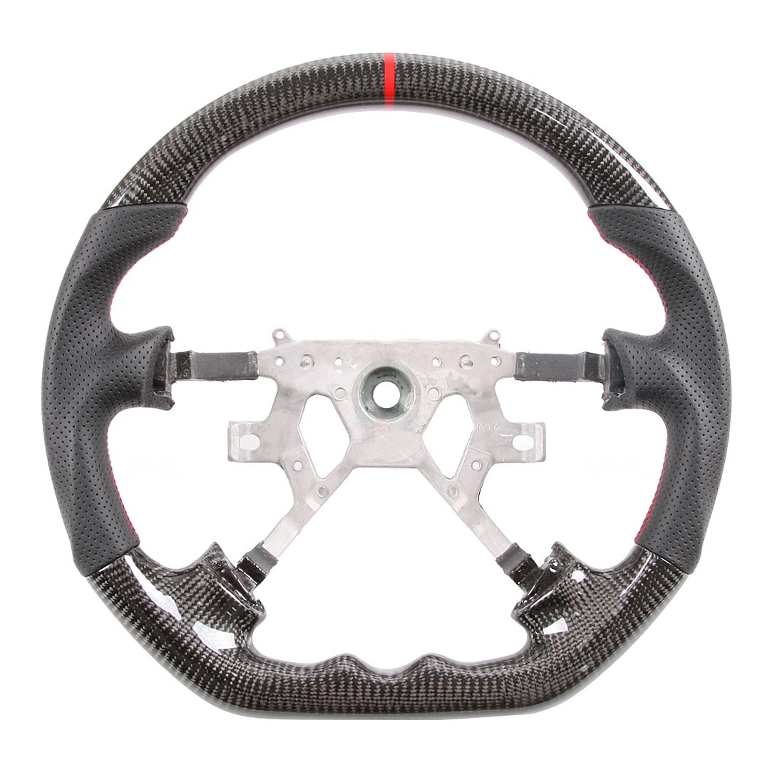 Auto Parts Wheel Works For Nissan Y61 Safari Steering Wheel Carbon Fiber Accessories