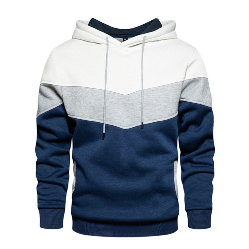 Mens Hoodies Sweatshirts Fleece Sweater Panel Hoodie Casual Sports Jacket 230113