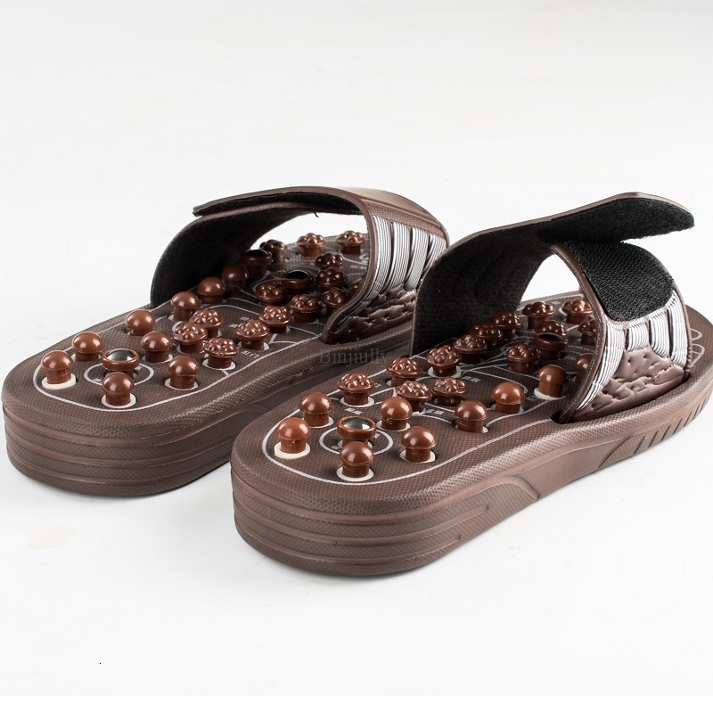 Foot Massager Feet Massage Slippers Reflexology Acupuncture Therapy Walk Stone Shoes Cobblestone 230113