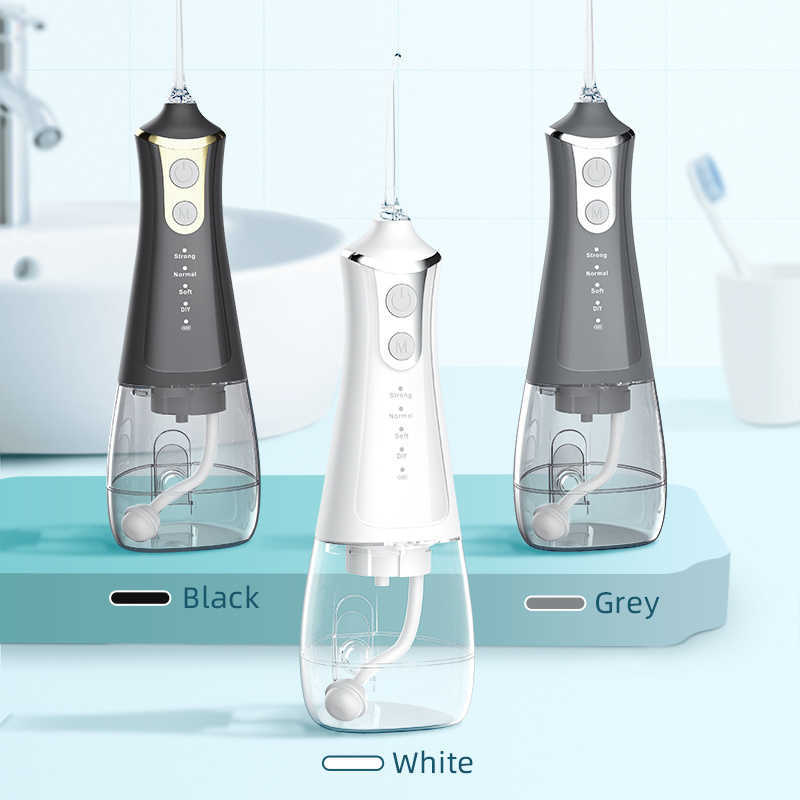 Oral Irrigators homeHygiene 4 Modes Irrigator Dental Wasser Flosser 300ml Water Jet Tooth Cleaner Electric for Cleaning Teeth IPX6 Waterproof 2022 221