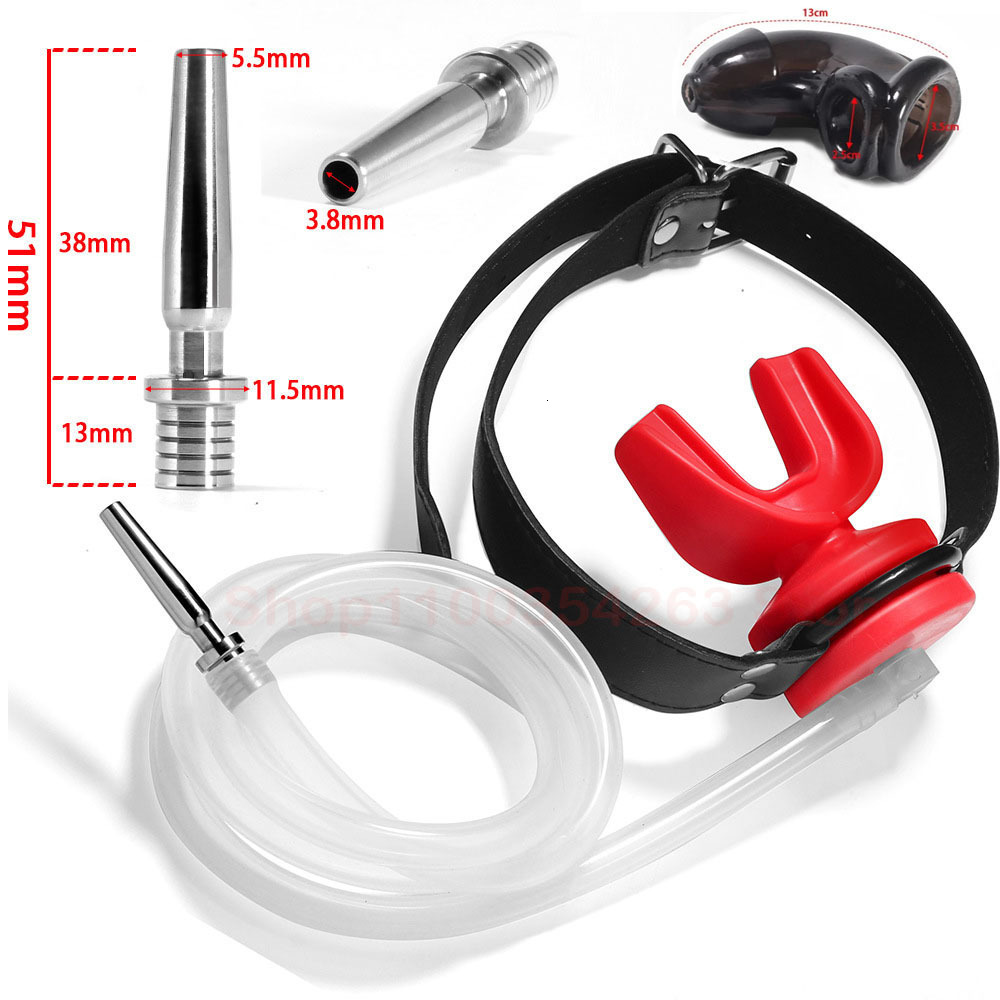 Bondage Piss Urinal Flow Into Mouth Gag Urethral Catheter Plug Fetish Harness Slave BDSM Gay Adult Games Sex Toys For Man 230113