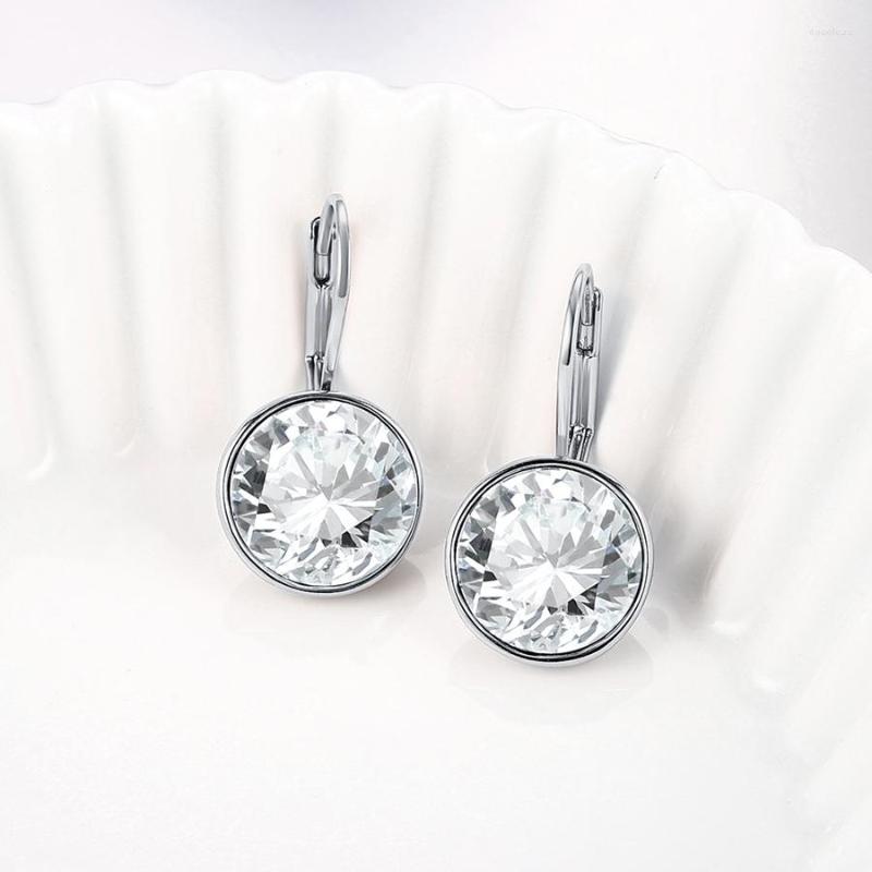 Stud Earrings Round Ear Studs Made With Austrian Crystal For Mother's Day Gift Fashion Bella Earings Jewelery Bijoux