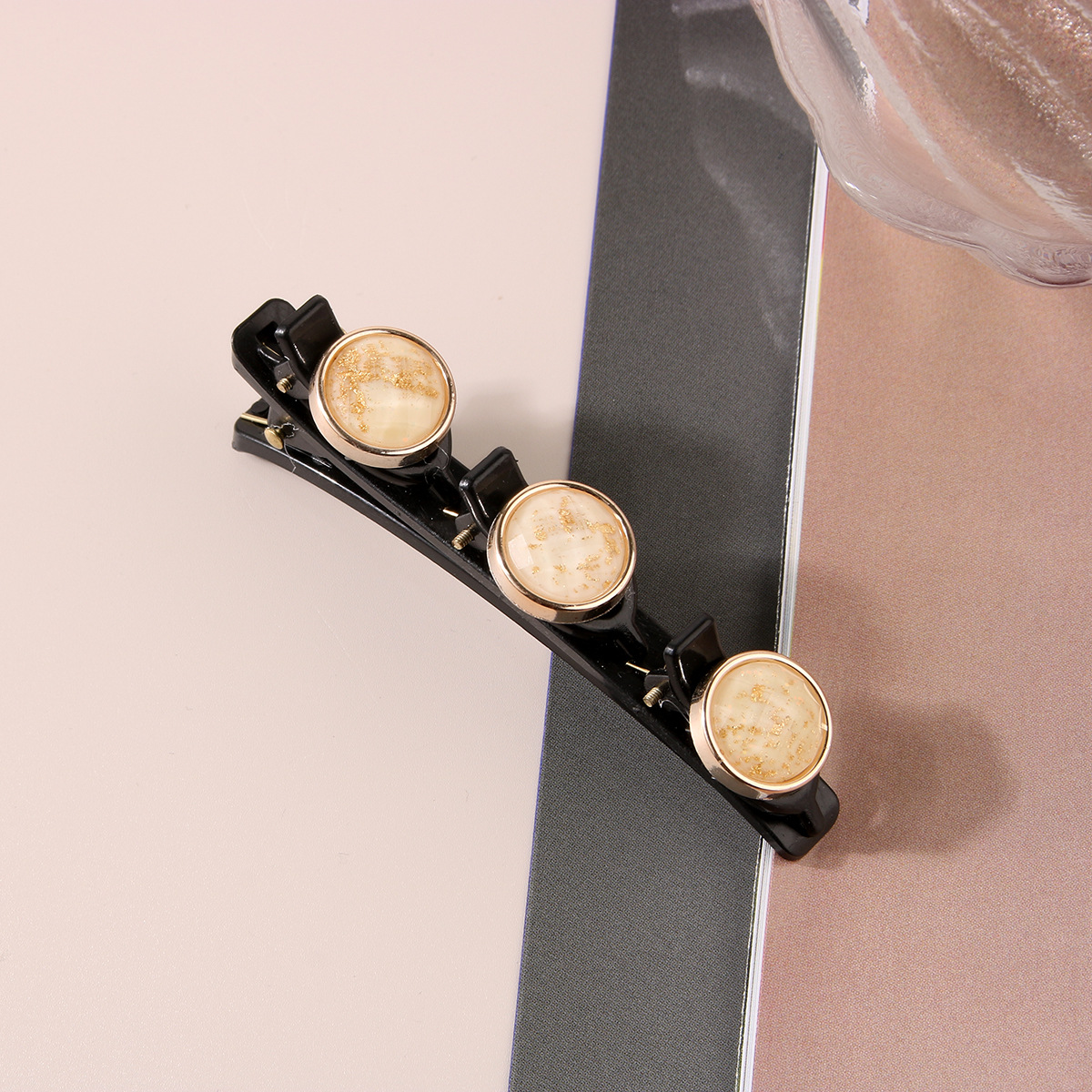 Women Girl Ribbon Elegant Flower Pearls Braid Hairpins Sweet Hair Decorate Clips Bangs Hold Barrettes Headband Fashion Hair Accessories 1325