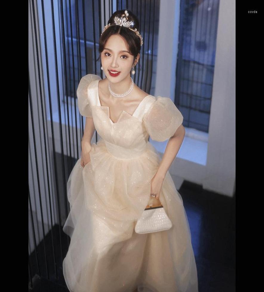 Ethnic Clothing 2023 Fall Banquet Elegant Temperament Evening Dress Host Princess Style Sweet Champagne Shortsleeved6665578
Ethnic Clothing 2023 Fall Banquet Elegant Temperament Evening Dress Host Princess Style Sweet Champagne Shortsleeved6665578